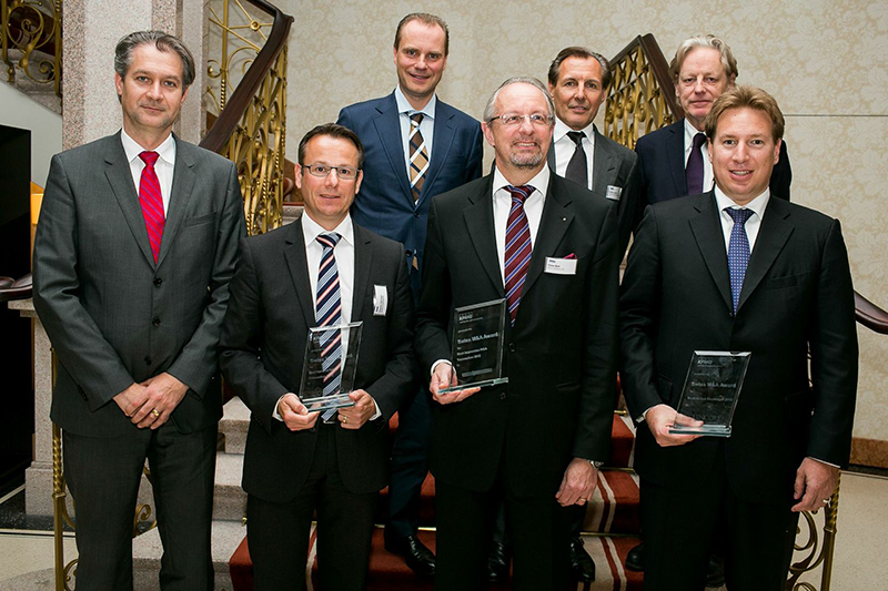 f.l.t.r. Patrik Kerler (KPMG), Stephan Zehnder (บอสสาร์ด), Stefan Pfister (KPMG), Victor Balli (Barry Callebaut), Adriano Agosti (Jury), Thomas Held (Jury), Markus Walt (Glencore Int.)