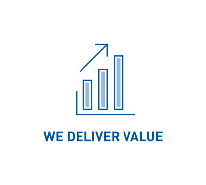 We deliver value