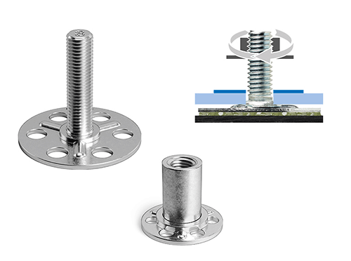 bigHead® Threaded fixings for use with nuts or bolts to fasten components