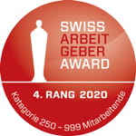 Bossard belegt den 4. Rang beim Swiss Arbeitgeber Award