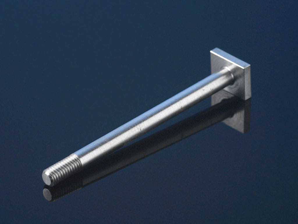Pin with square end, M 5 x 68 mm, W13 mm, 8.8 grade steel