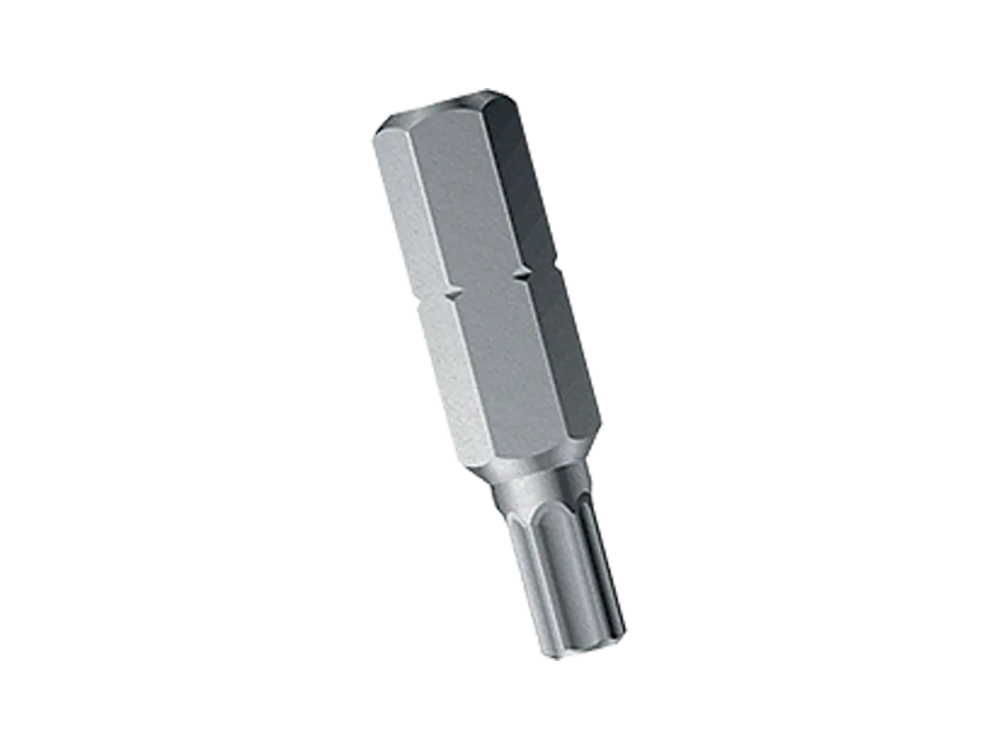 BN 33062 | Skruetrækkerbits 1/4" med boring til sikringsskruer med indvendig 6-rund (Torx®) og centertap, kort udførelse