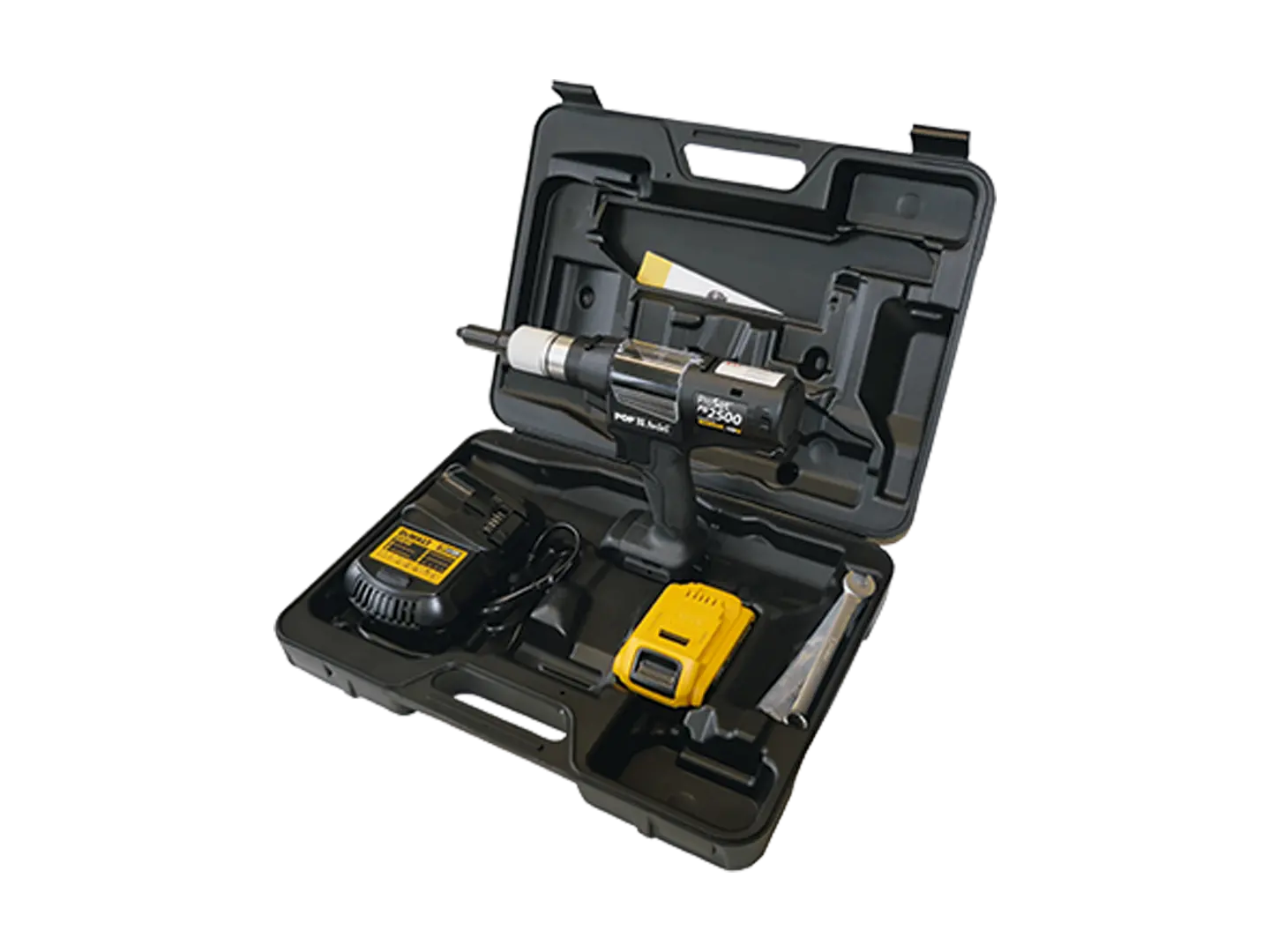 BN 53352 | Batteridrevet nittepistol komplet udrustet i plastkuffert