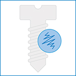 Galling stainless steel fasteners